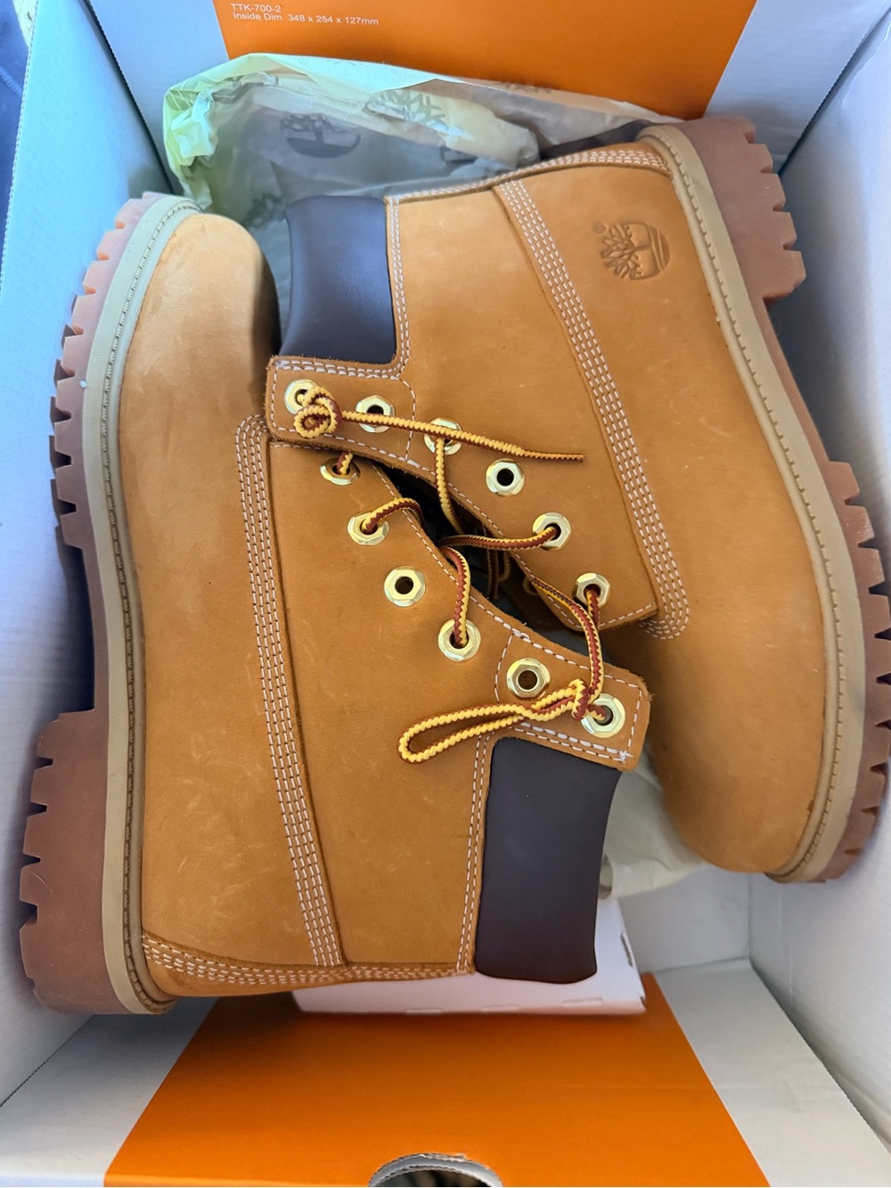 Timberland Men’s Wheat/Nubuck Tan 6-Inch Work Boots